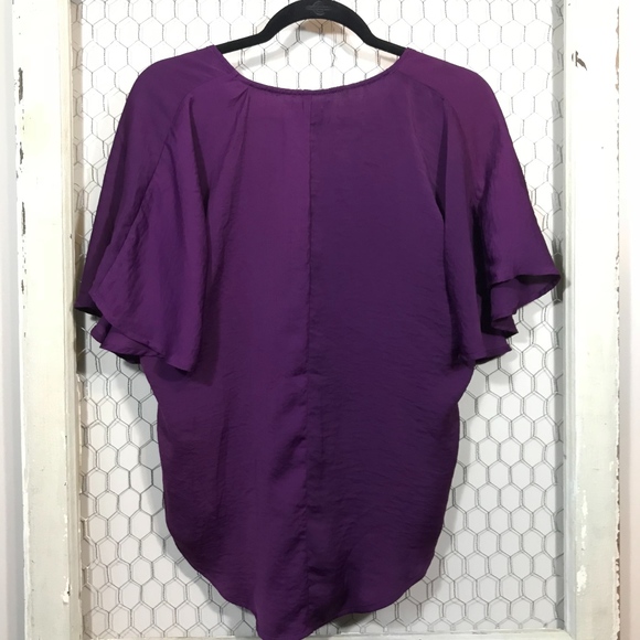 Banana Republic V-neck Blouse- Purple - Picture 3 of 3